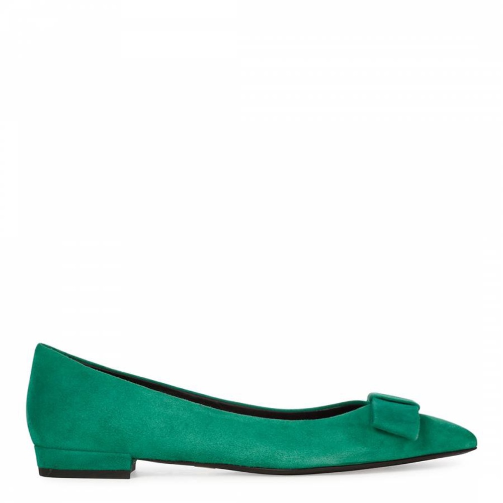 HUGO BOSS. NIB! Emerald Green Pointed Flats! - Picture 2 of 3